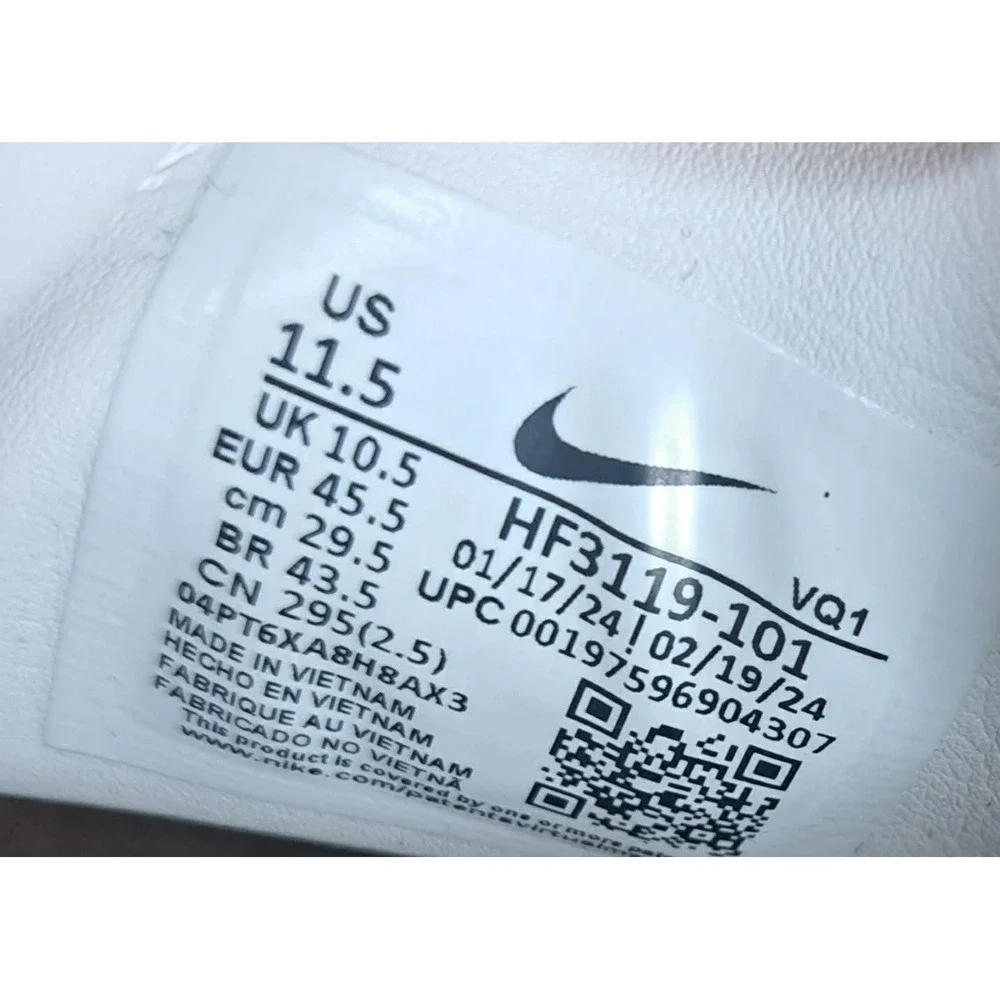 Size 11.5 - Nike Blazer Phantom Low White Black Soft‎ Leather Men